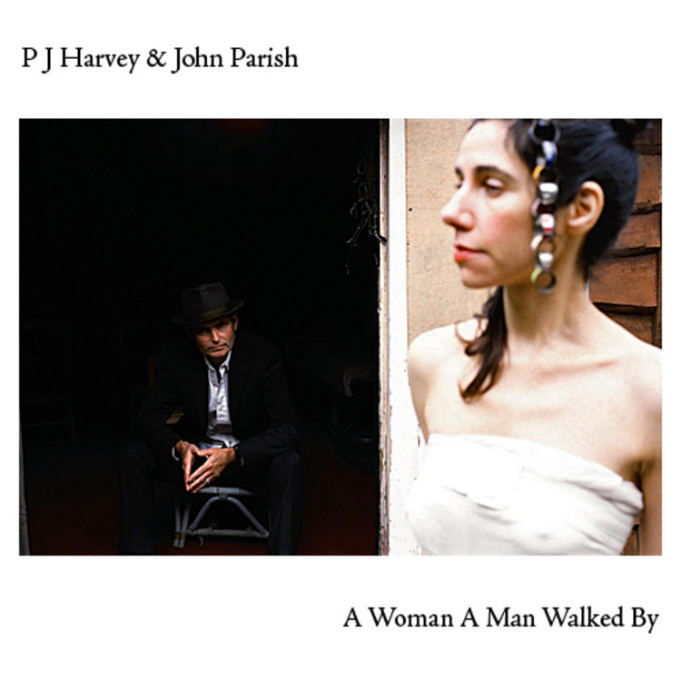 a woman a man walked by